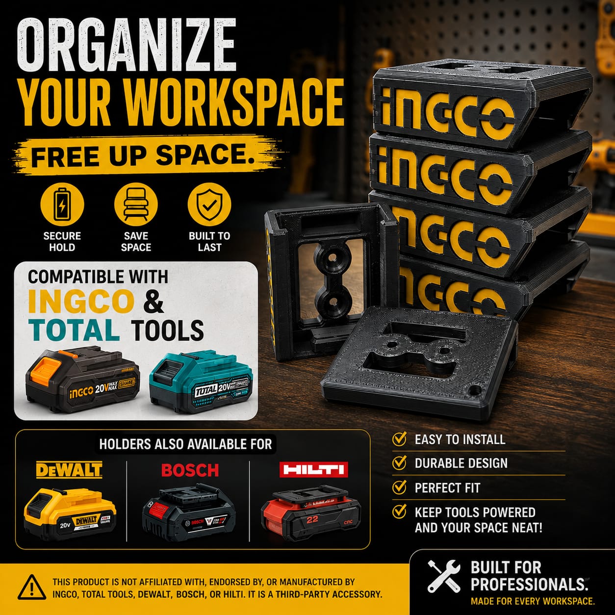 Battery and Tool holder