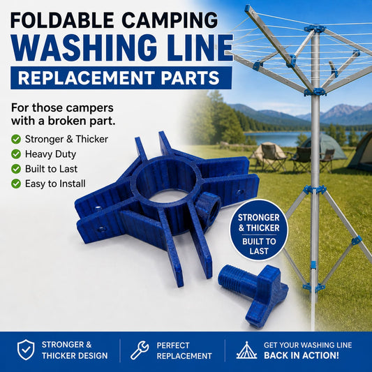 (2 pack) Foldable washing line part 4 legs