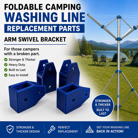 (4 pack) Foldable washing line parts